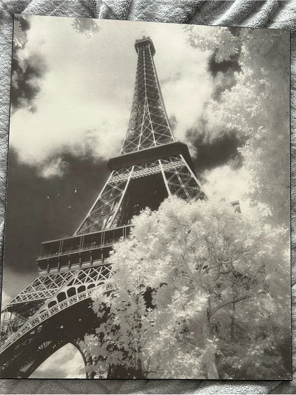 Black & White Eiffel Tower Wall Art